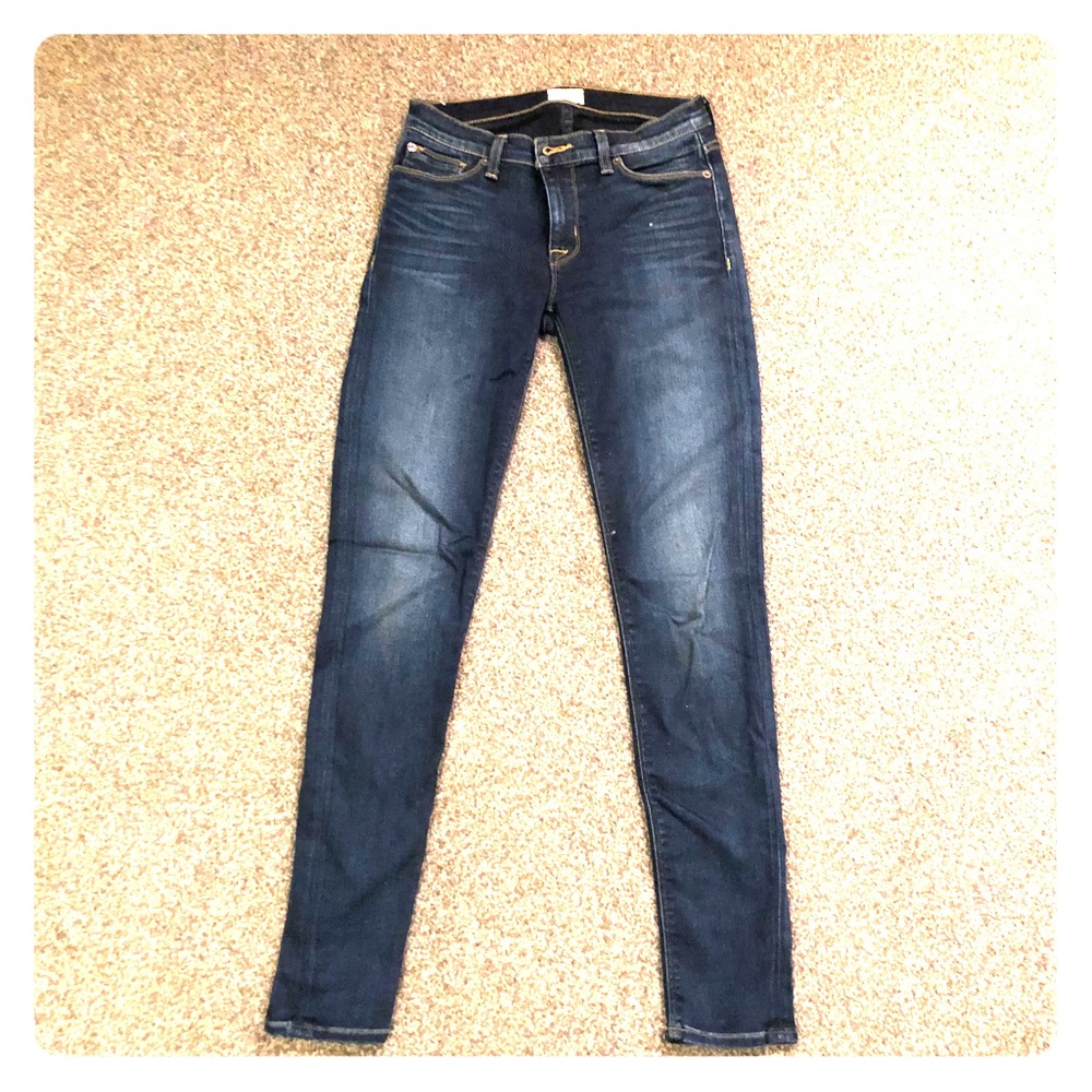 Hudson dark wash women’s mid rise skinny jeans